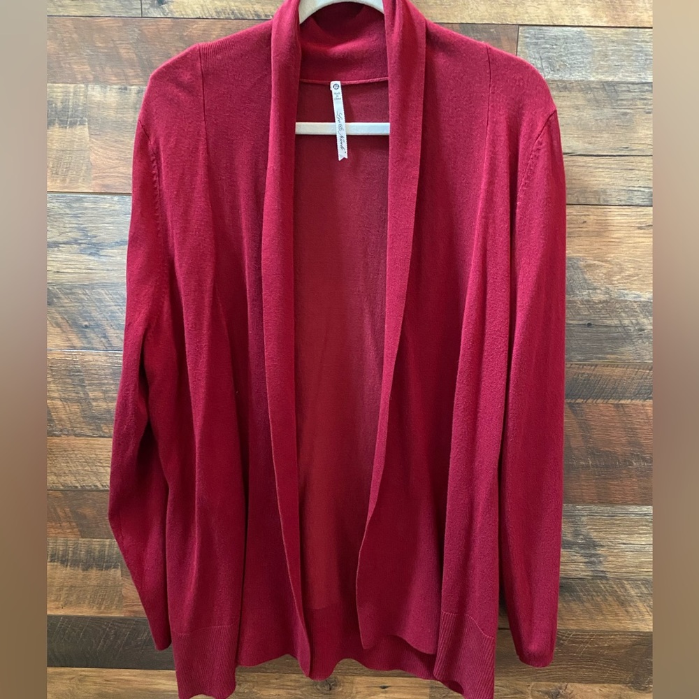 Leo & Nicole cranberry sweater in XL